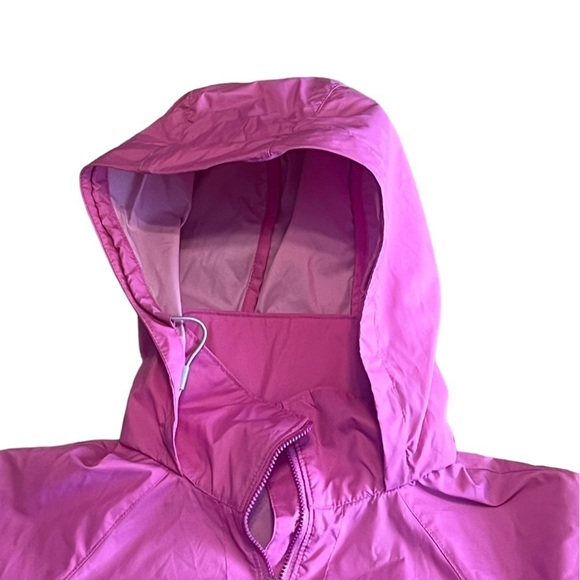 Columbia pink nylon hoodie zip up windbreaker - Picture 3 of 6